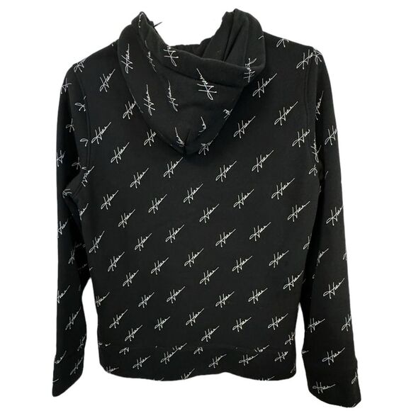 High End Hollister CA Black & White Retro Pattern Women’s XS Hoodie SURF - Picture 2 of 3